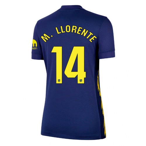 Atletico Madrid Marcos Llorente #14 Replika Udebanetrøje Dame 2025-26 Kortærmet Atletico Madrid Marcos Llorente #14 Replika Udebanetrøje Dame 2025-26 Kortærmet